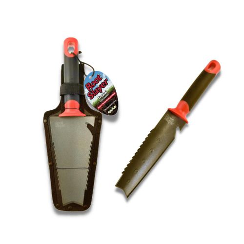 Venteo | RootSlayer à main + Couteau de sol à main/lame dentelée | Outils de jardin indispensables multifonctions | légers et polyvalents