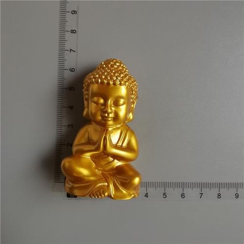 Couleur Bouddha Doré 1 Aimants De Réfrigérateur De Bouddha Doré De Thaïlande, Autocollants Magnétiques De Réfrigérateur D'ange D'or De Bande Dessinée 3d, Cadeau De Décoration À La Maison, Charmant