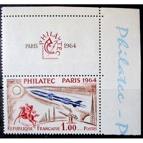 1964. F1422: Exposition Philatélique Internationale Philatec (+ Vignette).