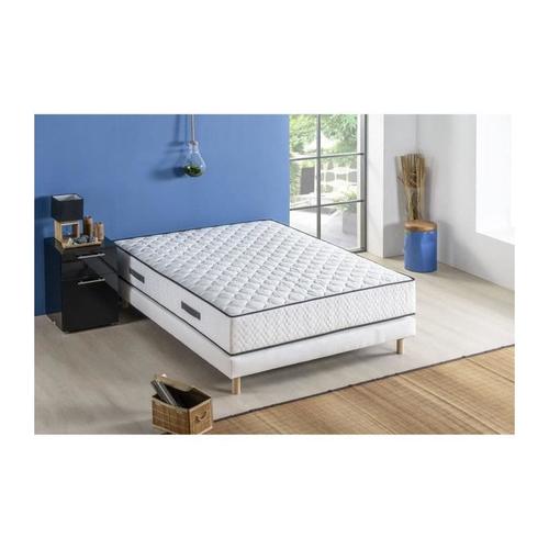 Deko Dream Ensemble Matelas + Sommier Détente 140x200cm - Ressorts - 7 Zones - 24cm - Equilibré