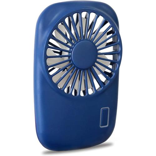 Mini ventilateur de poche puissant petit ventilateur portable personnel  vitesse réglable USB rechargeable refroidissement enfants famille voyage en  plein air bleu marine