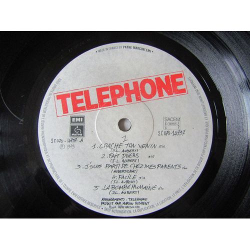 Album 33t Téléphone (Crache Ton Venin ) 1979 France | Rakuten