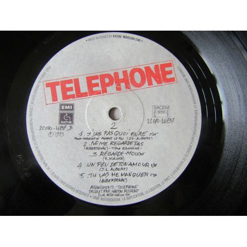 Album 33t Téléphone (Crache Ton Venin ) 1979 France | Rakuten