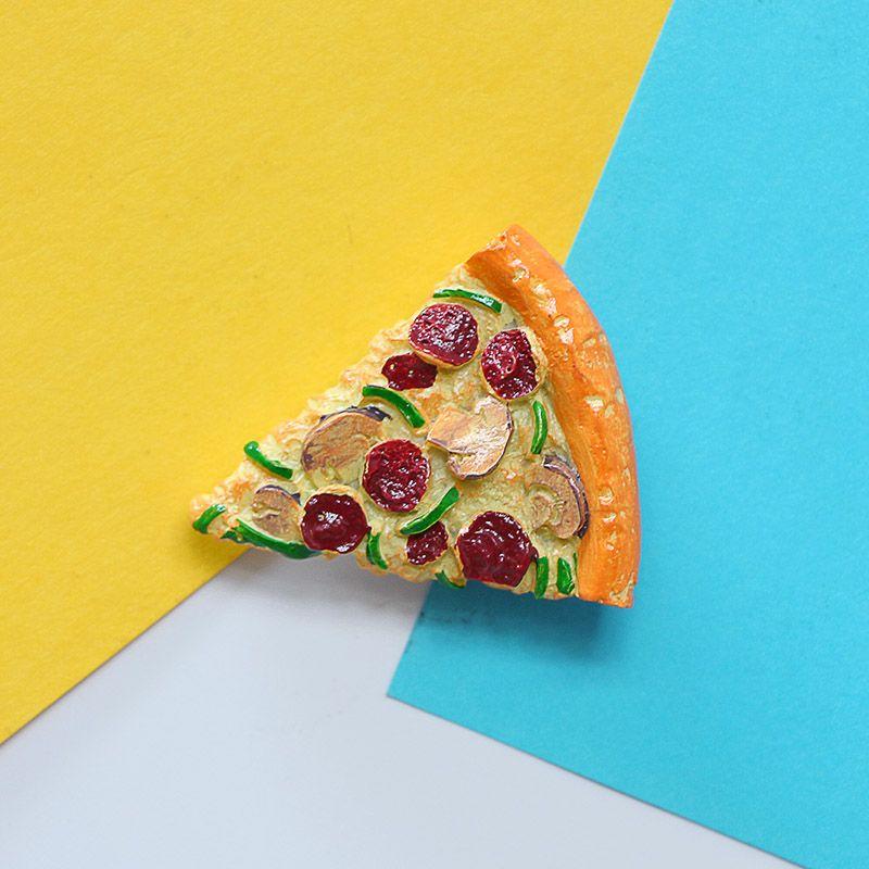 pizza triangle de couleur Aimants de réfrigérateur en forme de