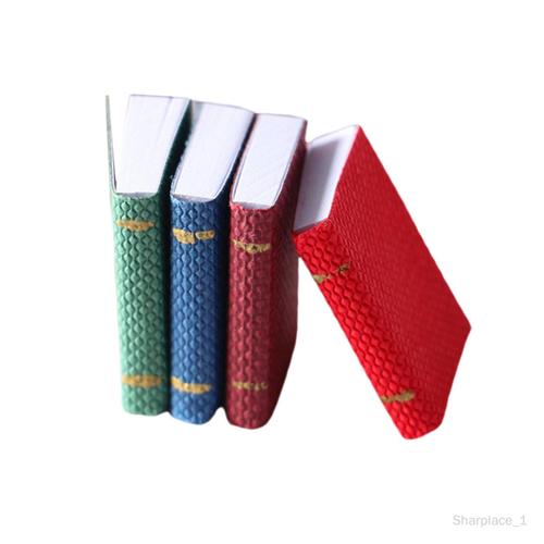 4/Pack Mini Livres 1/12 Maison Lecture Étagère Jouets