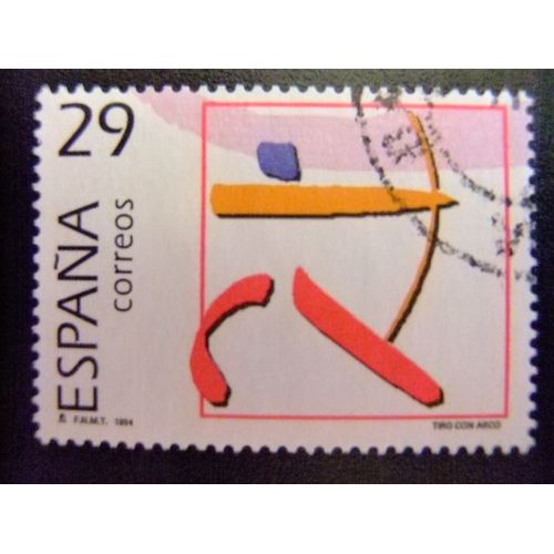 31 Espagne 1994 / Sports Olympiques D'or - Tir À L'arc / Edifil 3333 Fu Yvert 2924 Fu