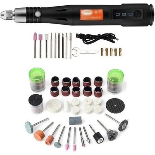 Outil Rotatif Sans Fil, 105PCS 5V Kit Multi-outils Mini Perceuse à 3  Vitesses, Ensemble d'Outils Rotatifs avec Eclairage LED pour Polissage,  Nettoyage et Gravure
