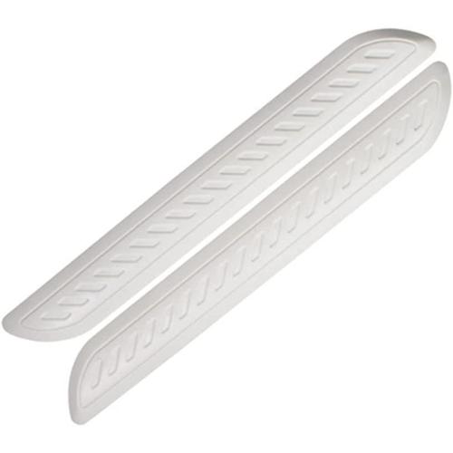 1 Paire Bande Protection Pare Choc Voiture, Universel Bande Protection Pare-Chocs Avant Arrière De Voiture En Pvc Anti-Rayures Auto-Adhésive Bande Protection Pour Voiture Camion Suv,Blanc