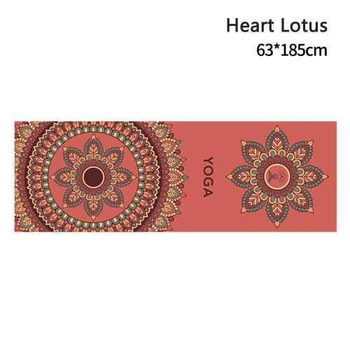 Couleur Red Lotus Taille Polymères De Fitness En Microcarence À Séchage Rapide, Couverture De Sport Imprimée, Coordonnante, Pliable, Absorbant La Sueur, Salle De Sport À Domicile, Fournitures De Sport D'intérieur