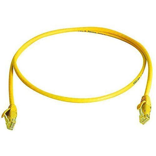 Telegärtner DataVoice Office - Cordon de raccordement - RJ-45 (M) pour RJ-45 (M) - 1 m - UTP - CAT 6 - IEEE 802.3an - sans halogène, moulé, sans crochet, bloqué - jaune, RAL 1021