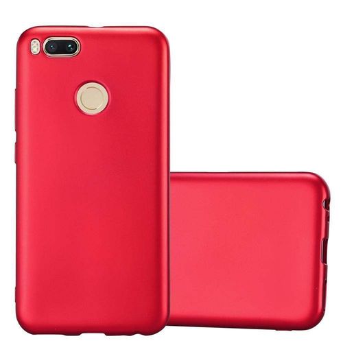 Cadorabo Housse Compatible Avec Xiaomi Mi A1 / Mi 5x En Metallic Rouge - Étui De Protection En Silicone Tpu Flexible