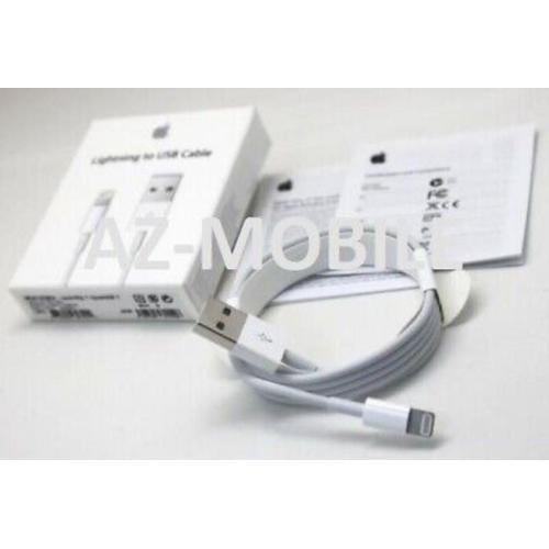 Apple Original - 1M Cable Chargeur Cordon USB-A vers Lightning Pour Adaptateur Prise Secteur 5/10/12W compatible iPhone 5 6 6s 7 7s 8 SE 10 X XS XR 11 12 13 14 / Pro / Max / Mini / iPad Air et ipod