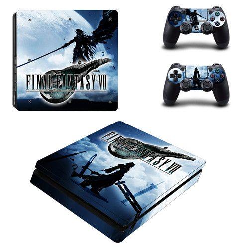 Autocollant Fin Pour Console Playstation 4 Autocollant Fin Pour Manettes Ps4 Final Nette Xii Remake Ff7 7