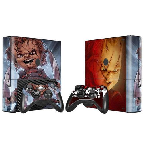 Autocollant De Peau Chucky Pour Enfant Pour Microsoft Xbox 360 E Et 2 Contrôleurs Autocollant En Vinyle Pour Xbox 360 E