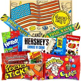 Panier-cadeau de bonbons américains Bonbons et chocolat des États-Unis  Reeses Sour Patch Nerds Le tout dans un coffret cadeau de bonbons rétro -   France