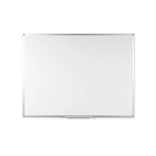 Boardsplus - Tableau Blanc, 60 X 45 Cm, Avec Cadre En Aluminium Et Porte-Marqueurs