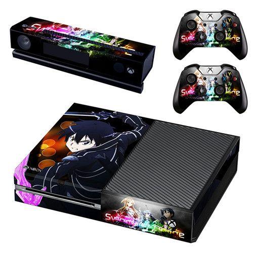 Sword Art Autocollant En Ligne Pour Console Microsoft Xbox One Et 2 Manettes Pour Xbox One