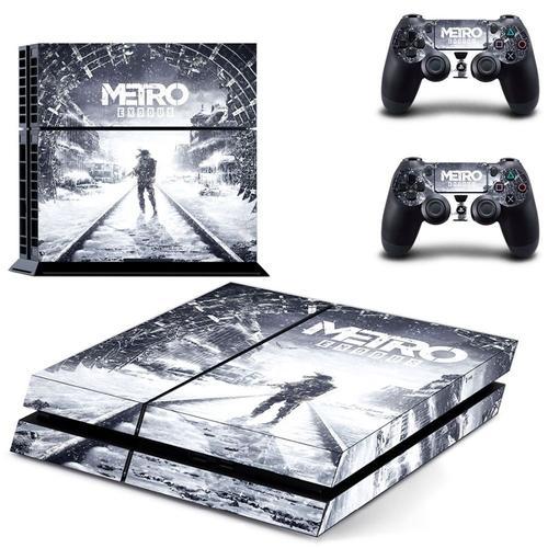 Autocollant De Jeu Metro Exodus Ps4 Skin Décalcomanie Pour Console Sony Playstation 4 Et 2 Manettes Autocollant En Vinyle Ps4