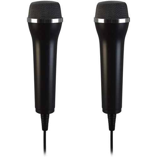 microphones USB universels pour karaoké et enregistrement (Wii PS3 PS4 XboxOne PC) - Noir