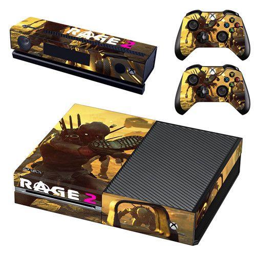 Autocollant De Jeu Rage 2 En Vinyle Pour Console Microsoft Xbox One Et 2 Contrôleurs Pour Xbox One