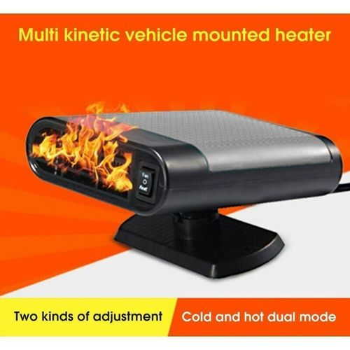 Panneau Solaire 12v 150w Chauffage Portable Chauffage Électrique Refroidissement 2 En 1 Ventilateur Pare-Brise Fenêtre Désembuage Conduite Dégivreur Purification Noir Rouge