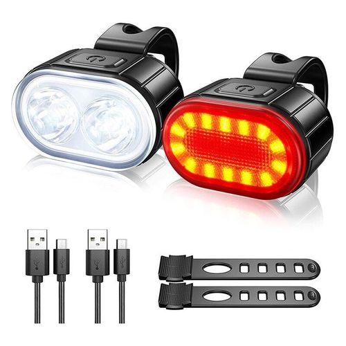 Lumiere Velo Led Puissant Eclairage Velo Avant Et Arriere Lampe Avant Et Feu Arriere Velo Etanches Rechargeables Usb Phare Velo Led Lumiere Velo Vtt Velo De Route Et Trotinette