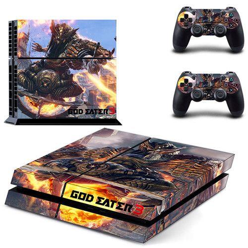 Autocollant Game God Eater 3 En Vinyle Pour Console Sony Playstation 4 Et 2 Manettes De Ps4