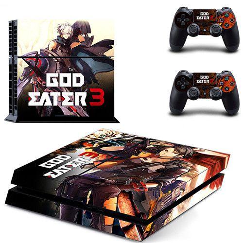 Autocollant Game God Eater 3 En Vinyle Pour Console Sony Playstation 4 Et 2 Manettes De Ps4