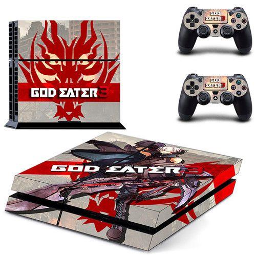 Autocollant Game God Eater 3 En Vinyle Pour Console Sony Playstation 4 Et 2 Manettes De Ps4