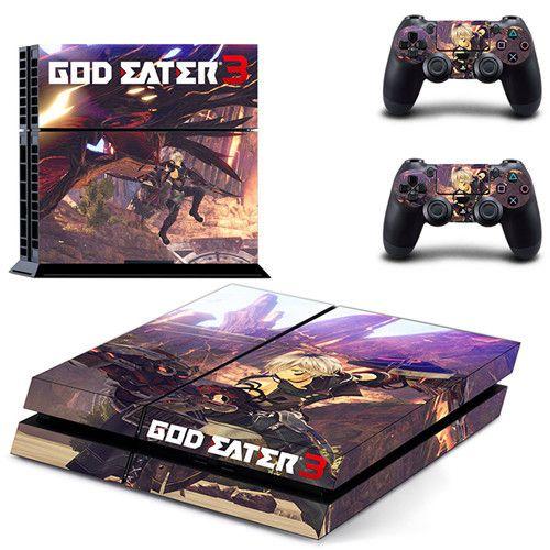 Autocollant Game God Eater 3 En Vinyle Pour Console Sony Playstation 4 Et 2 Manettes De Ps4