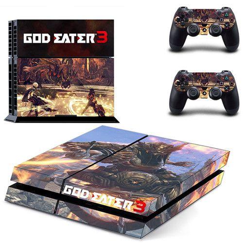 Autocollant Game God Eater 3 En Vinyle Pour Console Sony Playstation 4 Et 2 Manettes De Ps4