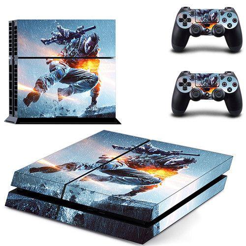 Jeu Battlefield 1 Ps4 Peau Autocollant Pour Sony Playstation 4 Console Et 2 Contrôleurs Ps4 Peaux Autocollant Vinyle