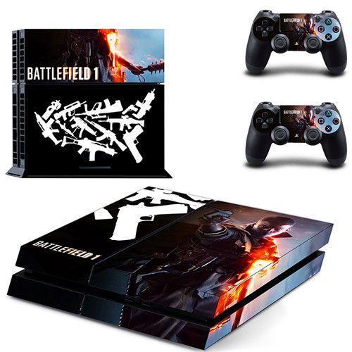 Jeu Battlefield 1 Ps4 Peau Autocollant Pour Sony Playstation 4 Console Et 2 Contrôleurs Ps4 Peaux Autocollant Vinyle