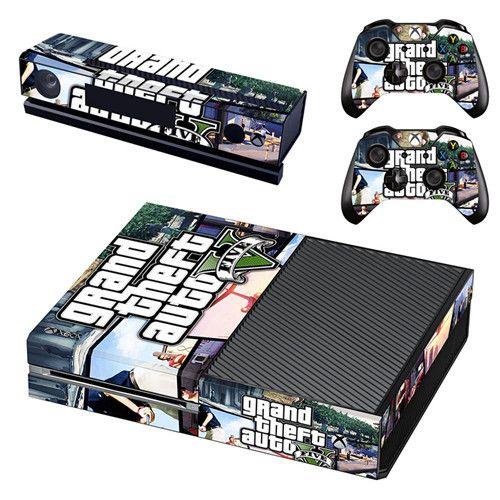 Grand Flight Autocollant Pour Console Microsoft Xbox One Et 2 Manettes Pour Xbox One Auto V Gta 5