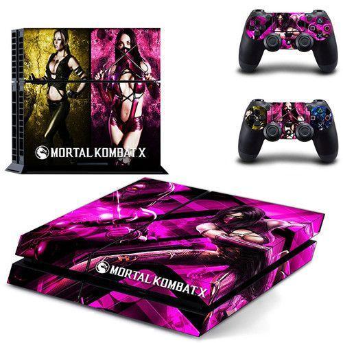 Autocollant De Peau De Jeu Mortal Kombat X Pour Console Sony Playstation 4 Et 2 Manettes En Vinyle