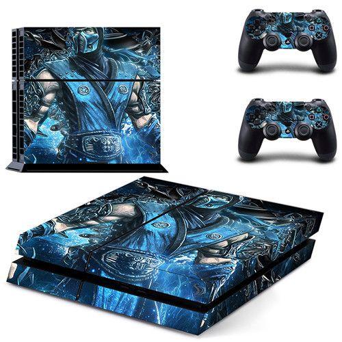 Autocollant De Peau De Jeu Mortal Kombat X Pour Console Sony Playstation 4 Et 2 Manettes En Vinyle