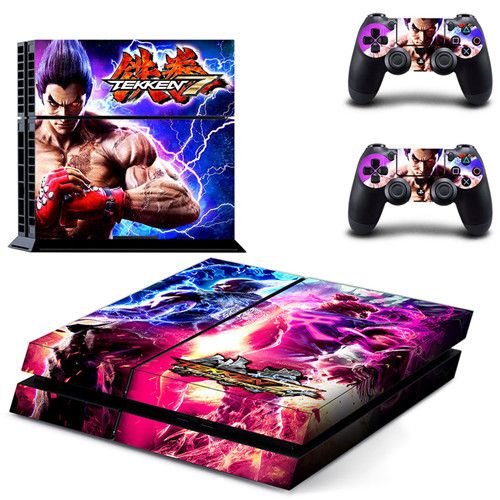 Jeu Tekken 7 Ps4 Peau Autocollant Pour Sony Playstation 4 Console Et 2 Contrôleurs Ps4 Autocollant De Peau En Vinyle