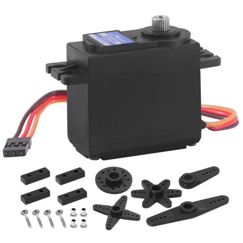 Servo Ps-5521mg À Couple Élevé, 20kg, Engrenage Métallique Analogique Sur Pied, Pour Voiture, Robot, Avion, Modèles Rc, Pièces De Rechange