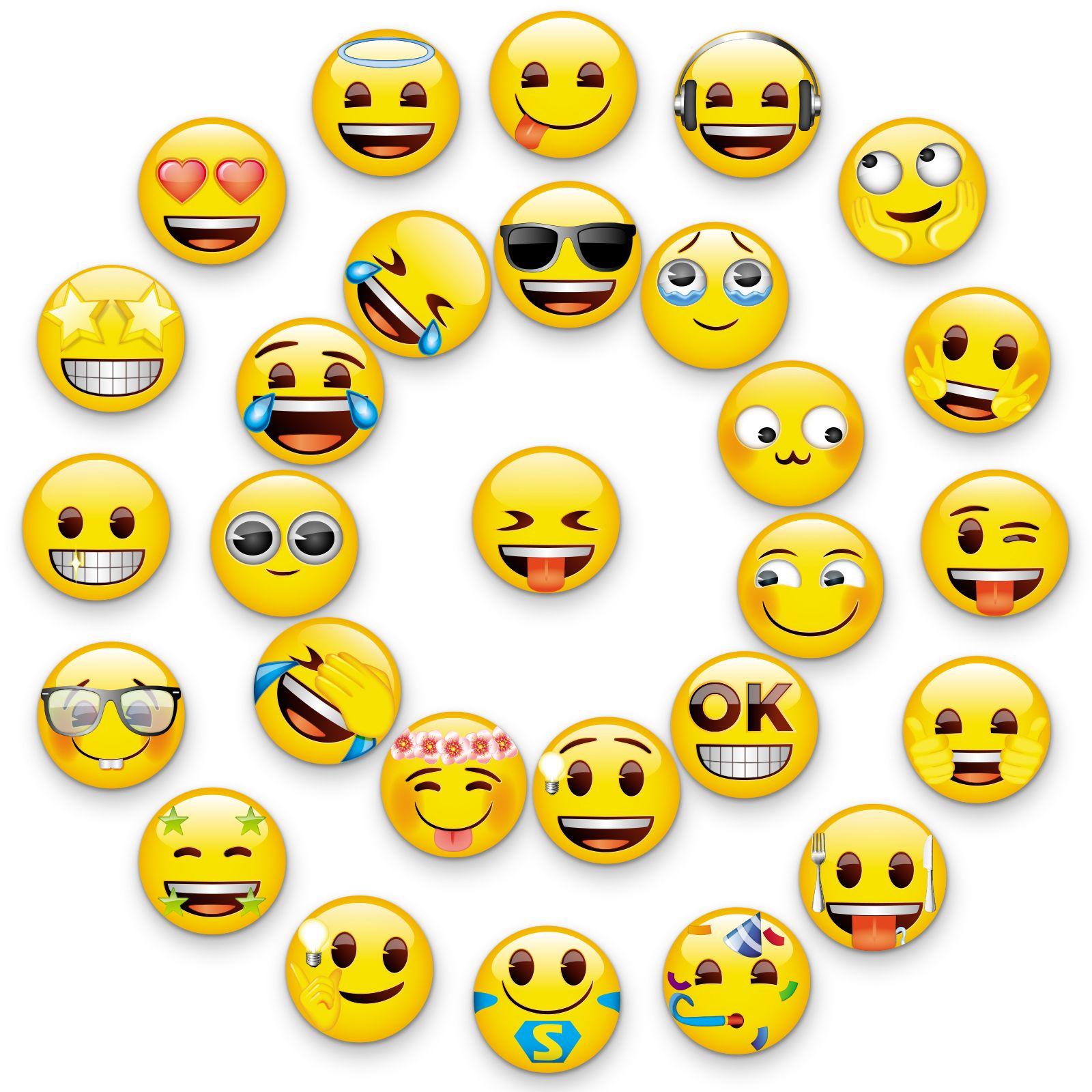 Couleur 28 Pcs Emoji Tableau Blanc Magntique Emoji Pour Enf...