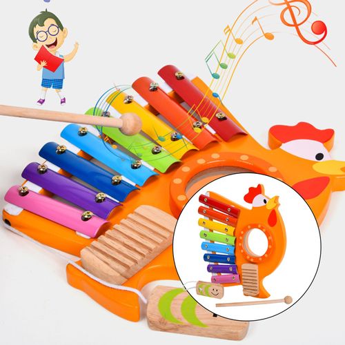 Instrument De Percussion Xylophone 3 En 1, Développement D&#39;Apprentissage, Jouet Musical, Cadeau