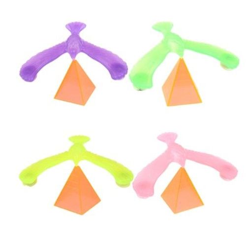 Aigle En Équilibre Incroyable Avec Support En Forme De Pyramide, Oiseau Magique, Bureau, Gadgets Amusants, Nouveauté, Jouets Intéressants, Cadeau D'Anniversaire Pour Enfants