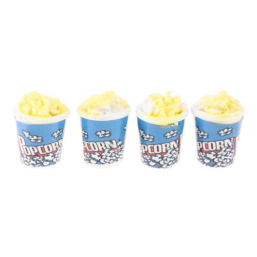 Maison De Poupée Miniature Mignonne, 4 Pièces, Pop-Corn, Maison De Poupée, Kithken 1/6 1/12 Nourriture Pour Blyth Barbie, Accessoires Jouets