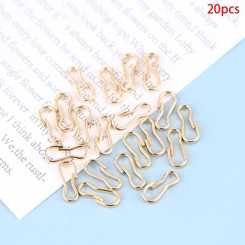 Porte-clés à boucle de poupée en métal, 20 pièces de 9mm, Clips pour bébé poupées, Mini sac de poupée, chaîne, boucles, accessoires de poupées, accessoire de couture
