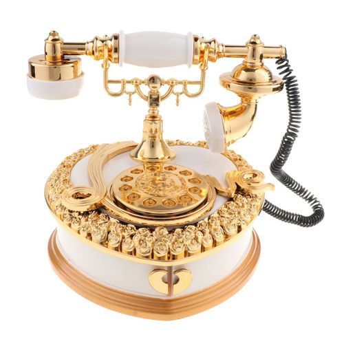 Modèle De Téléphone Portable Rétro Créatif, Boîte À Musique, Décorations Pour La Maison, Le Bureau, La Boutique, Collection, Artisanat, Cadeaux
