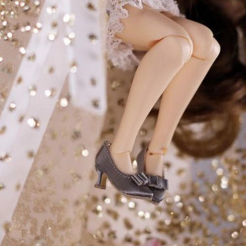 Chaussures Pointues À Talons Hauts Avec N¿Ud Papillon, Accessoires De Poupée Pour 1/6 Blythe Azone Ob24