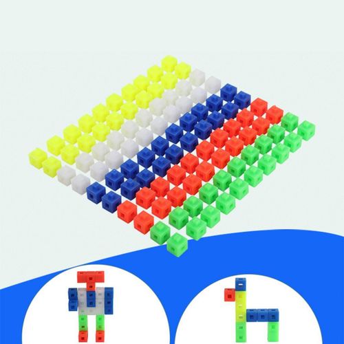 Jeu De Construction Pour Enfants, 100 Pièces, Blocs De Comptage Des Maths, Cubes, Manipulateur De Maths 5