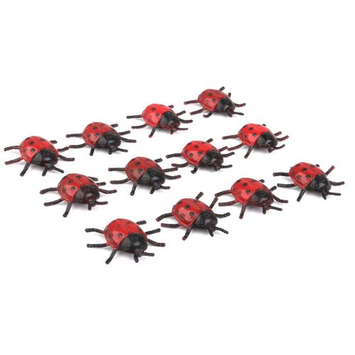 Figurines Coccinelle En Plastique 12, Sac À Cadeaux Pour Fête