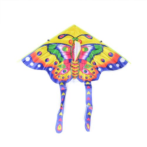 Cerf-Volant Papillon Traditionnel Pliable, 50cm, Style Papillon Moyen Coloré, Jouets De Loisirs D'Extérieur Pour Enfants, 1 Pièce