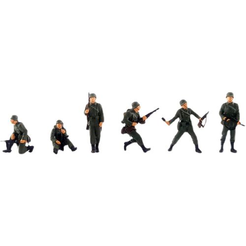 Figurines Miniatures De Soldat Peintes À La Main, Accessoires De Décoration Pour La Maison, Scénario De Route Et De Chemin De Fer, 1/72