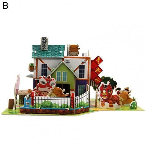 Puzzle De Maison De Crème Glacée 1 Ensemble, Jouet Décoratif Décoratif